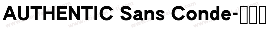 AUTHENTIC Sans Conde字体转换